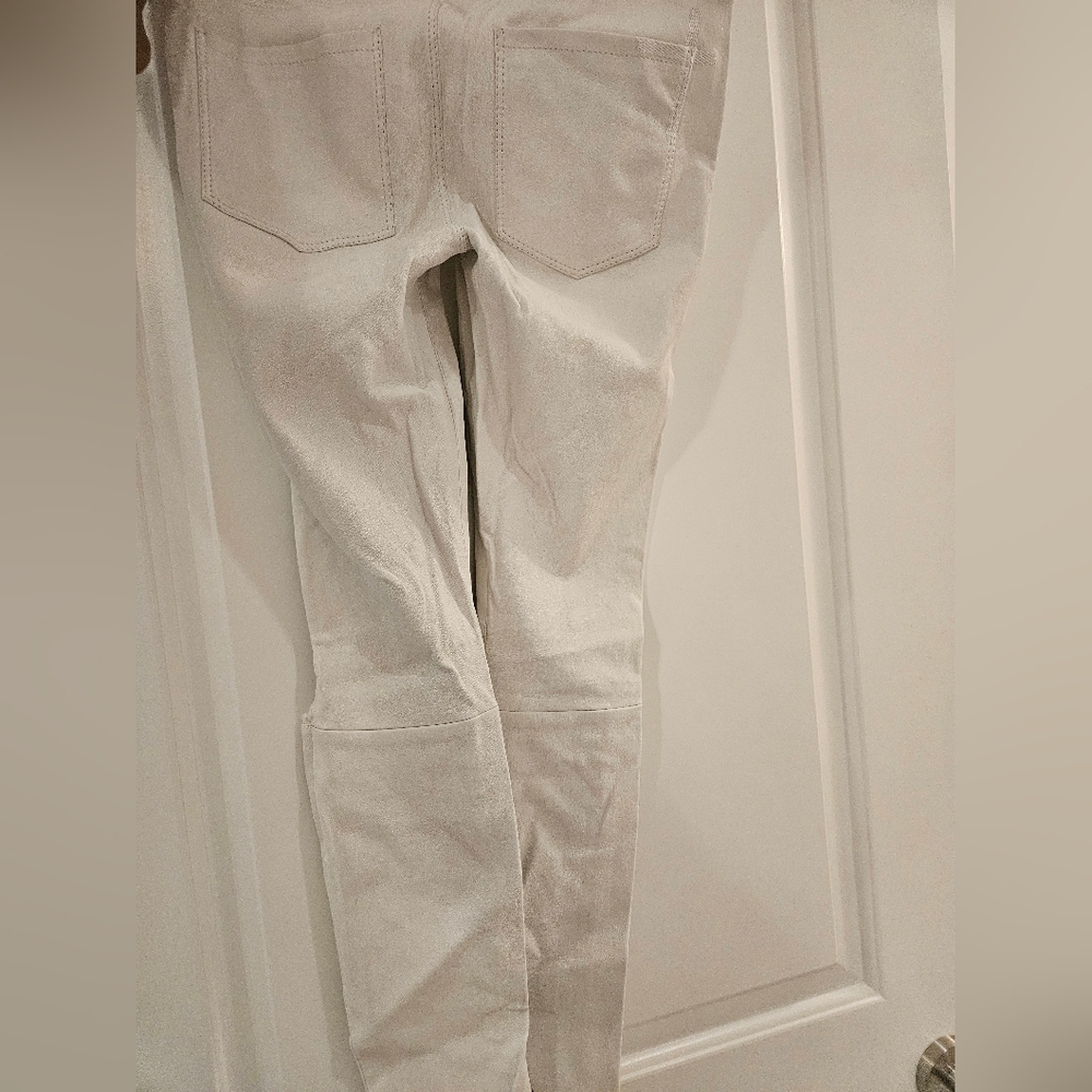 $995 RtA Road to Awe Lambskin Leather Slim Pants Jeans 26